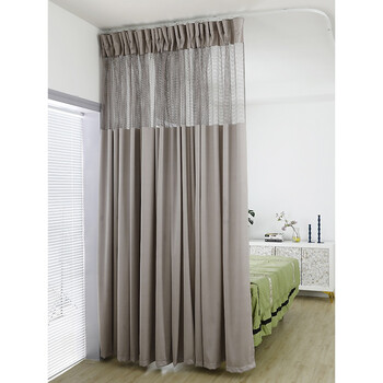 美容院隔断拉帘定制美容院窗帘隔断帘高精密不透人隔帘医院专用养生馆