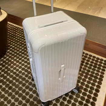 essential万向轮拉杆箱男女行李箱大容量运动版旅行箱33贝壳白33寸