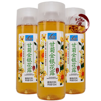 望蓝川清蓝甘菊金银花露410ml*6瓶装草本植物饮料整箱饮品夏季 甘菊