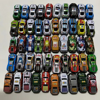 麦思伦maisilun耐摔铁皮车迷你合金小汽车男孩玩具仿真车模型套装儿童