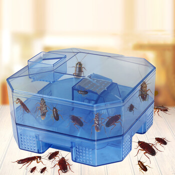 蟑螂捕捉器创意时尚家用室内厨房客厅卫生间诱捕蟑螂盒 蟑螂诱捕器