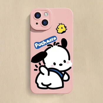 豆茶 卡通可爱帕恰狗苹果手机壳iphone呆萌小狗全包镜头调皮狗狗防摔