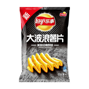 乐事(lays)乐事大波浪薯片70克多种口味可选 新口味年货双旦圣诞礼包