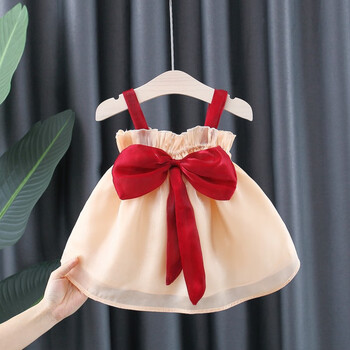 哈熙牛女童连衣裙夏季儿童裙子夏天宝宝周岁礼服洋气儿童吊带小童公主