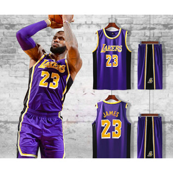 fthj欧文球衣篮网球服湖人24号詹姆斯篮球服套装学生成人运动训练服