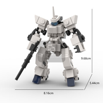 优观兼容moc小型机甲外骨骼机器人儿童益y智拼装积木玩具男 独角兽