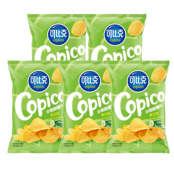 可比克可比克 小弯曲纯切薯片休闲零食小包装 原切薯片追剧夜宵办公室