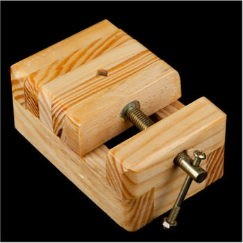 大号印章架子夹子印床刻章架夹具 木质雕刻印章篆刻工具 文房用品