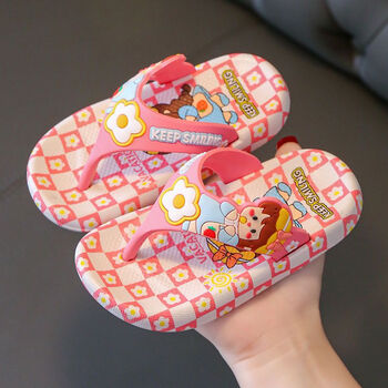 季回力休儿童人字拖2023春夏季新款防滑可爱卡通女童公主风人字拖儿童
