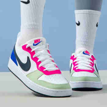 耐克（NIKE）女鞋2024夏款COURT BOROUGH LOW舒适透气运动休闲大童板鞋DV5456 DV5456-108 现货售罄 38.5