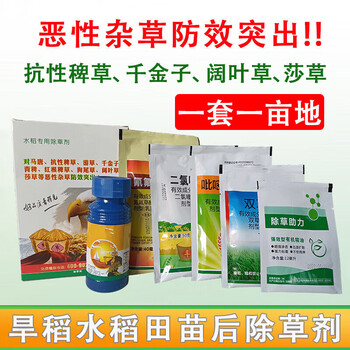 稻草利剑双草醚抗性稗草马唐游草旱稻田水稻田苗后除草剂 175ml*30