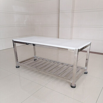 猪肉分割台超市不锈钢切肉剁肉工作台板生鲜分割台猪肉台架子 1500x