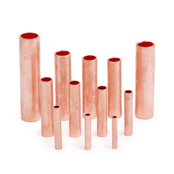 丰稚 gt紫铜连接管 电缆对接管 接线铜管 直接管 gt-95平方-10只/包