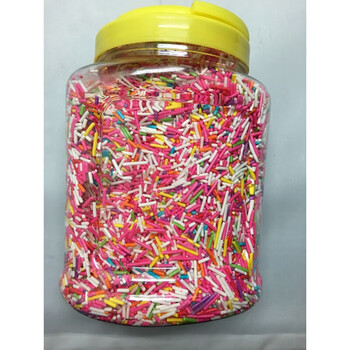 朱古力彩针冰淇淋装饰七彩米彩糖珠巧克力彩针生日西点甜甜圈装饰可