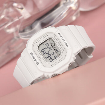 卡西欧女baby-g小方块手表白天使blx-560-7潮酷学生运动防水女表 blx