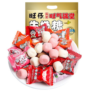【少量】旺旺旺仔牛奶糖多口味混合500g金袋装结婚喜糖婚庆零食网红