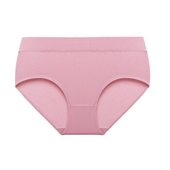 女2022年新品柔软舒适透气棉质女士中腰三角内裤 pk1201 玫瑰水粉色 m