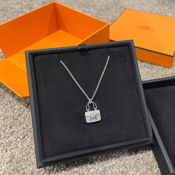 hermeshermes爱马仕constance新款白金满钻康康项链白金满钻项链