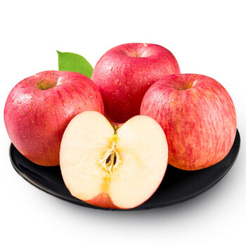 巧域(qiaoyu)新鲜山东红富士苹果水果脆甜苹果 精选10斤大果装