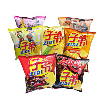 子弟薯片小袋装零食子弟薯片小包椒香麻辣劲爆麻辣10袋玉米30克无波浪