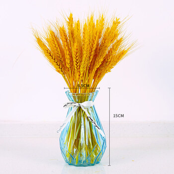 2022新款黄金麦穗福袋干花花瓶 干花客厅装饰摆件桌面插花瓶开业大麦