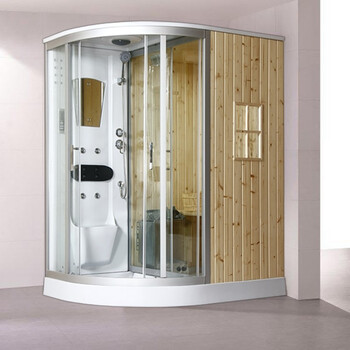 一体淋浴房整体桑拿汗蒸房洗澡房家用浴室蒸汽沐浴房钢化玻璃隔断 160