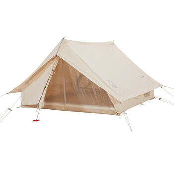 新款大白熊nordiskvimur48维穆尔屋型尖顶帐篷帆布棉质帐组合式米白色