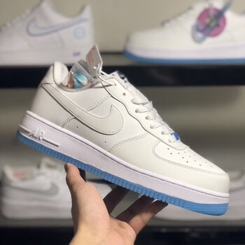 cozok新款af1白蓝变色龙热感应空军一号男女休闲情侣板鞋da8301100