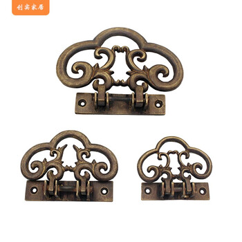画框固定钩中式仿古铜配件牌匾相框字画挂钩画框招牌挂钩固定挂钩铜挂