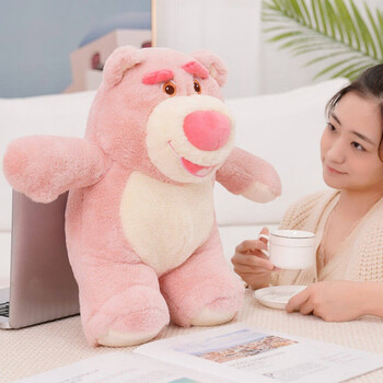 迪士尼disney草莓熊玩偶毛绒玩具娃娃公仔生日礼物送女朋友六一儿童节