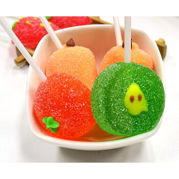 水果软糖棉花糖雪糕冰淇淋棒棒糖糖果五彩葫芦串48支整盒