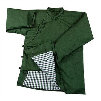 订做斜襟棉袄女加厚偏大襟棉花袄冬季复古盘扣中式旗袍上衣棉服 墨