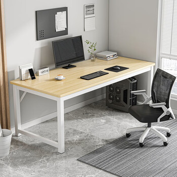 艾沐家(aimujia) 电脑桌台式小户型家用学习桌钢木桌办公书桌简易简约
