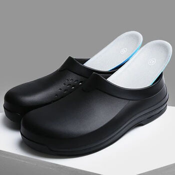 厨房鞋男季工作软底厨师后厨专用防滑防水防油厨师劳保鞋厨房防护工作