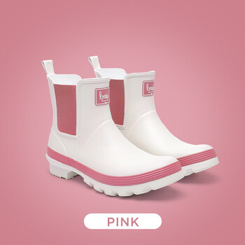 鞋低筒浅口防滑防水短筒情侣雨靴水靴男 蔷薇粉2021new 39【图片 价格