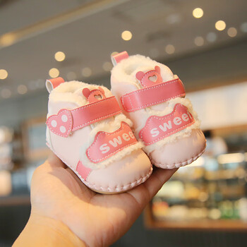 泰兰尼斯一岁宝宝鞋子秋冬女612月婴儿棉鞋男学步鞋软底冬季婴幼儿鞋