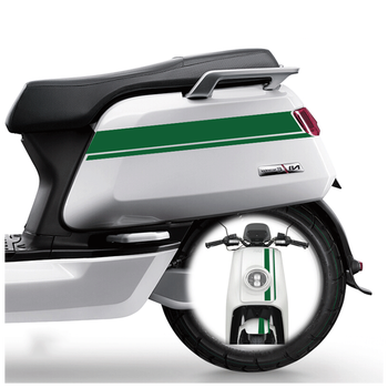 新款专用于小牛n1snqingt电动车贴纸拉花改装配件线条纹贴花绿色