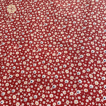 小花布花洋布罩衣布枕芯布宝宝棉衣棉裤小红花碎花布料小碎花一米纯棉