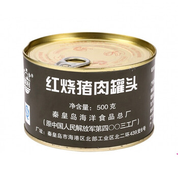 好货京选军队红烧肉罐头红烧猪肉军粮罐头500克肉制品方便速食下饭菜