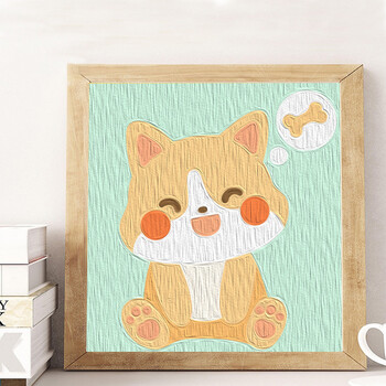 数字油画diy手工儿童油彩画填色画画卡通小尺寸填充水彩装饰礼物 小