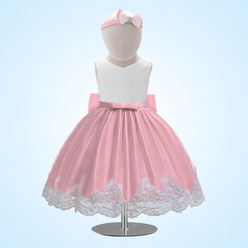 鸾雀翔一周岁女宝宝周岁生日礼服抓周服幼儿裙子1到3岁百天儿童晚礼服