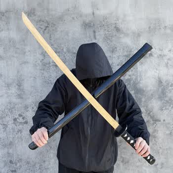 西克里死神黑崎一护卍解居合道木刀带鞘日漫武士刃儿童玩具男孩拔刀剑