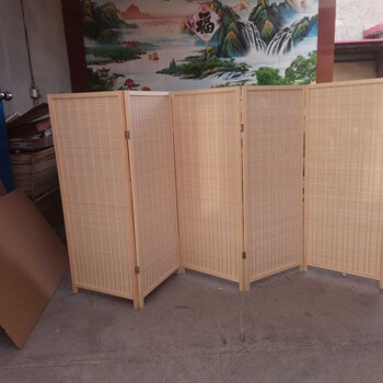 幼儿园小屏风小屏风隔断矮竹片竹编幼儿园区角办公酒店小屏风隔断活动
