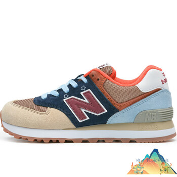 休闲男鞋nb574女鞋运动鞋潮情侣户外跑步鞋纽巴· 驼色 36【图片 价格