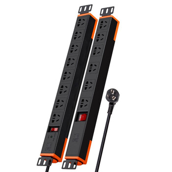 德木pdu6位机柜插座网络排插8位工业程插座电源防雷插排线板机房 6位