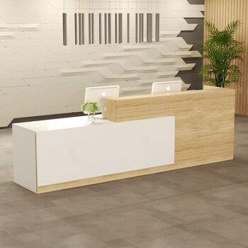 朕帅 办公室前台接待台美容院收银台公司咨询台服务台吧台桌迎宾台柜