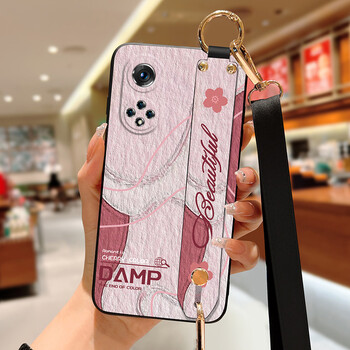 优束华为nova10pro手机壳9se女油画斑块斜跨挂绳nova9pro液态硅胶nova