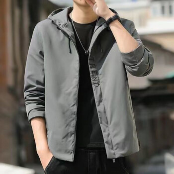 夹克春秋款休闲帅气大码薄款韩版上衣帅气青年外衣005军绿色m90115斤