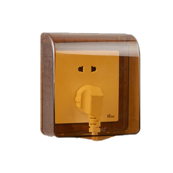 meigelin 86型开关防水罩浴室粘贴式插座保护盖儿童防触电安全盒防水