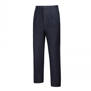 春秋执勤裤男工作服裤冬季薄款毛料藏青色西裤女保安制服裤子正装警辅